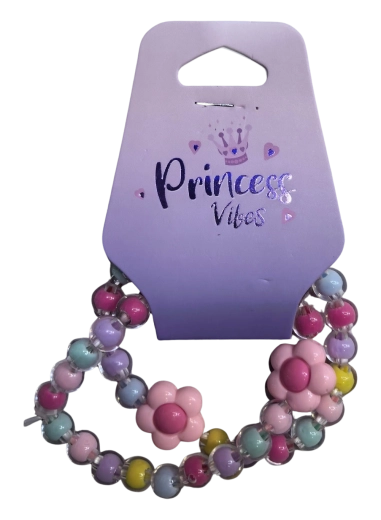 PINK set de pulseras de cuentas con corazones (2 uds)