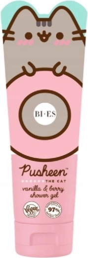 Pusheen The Cat gel de ducha y champú 2 en 1 con aroma a vainilla y frutos del bosque 240 ml