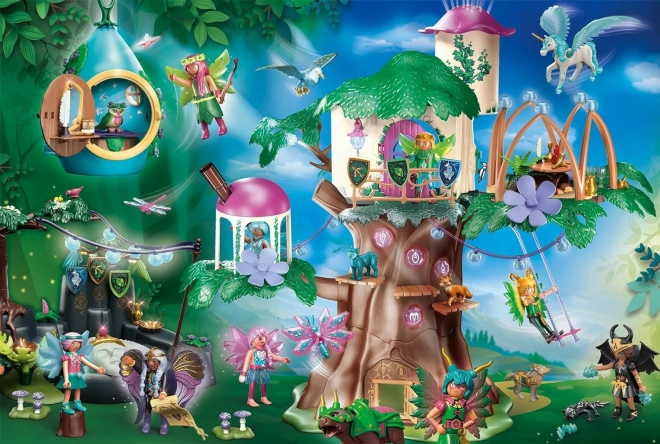 Puzzle Schmidt Playmobil Ayuma: bosque mágico de hadas, 100 piezas