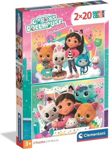 Puzzle CLEMENTONI La casa mágica de Gabby 2×20 piezas