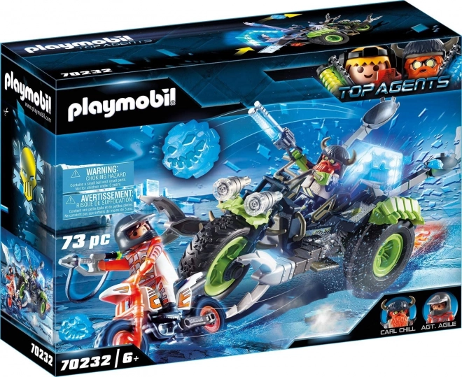 Playmobil Top Agents Triciclo de Rebeldes Árticos