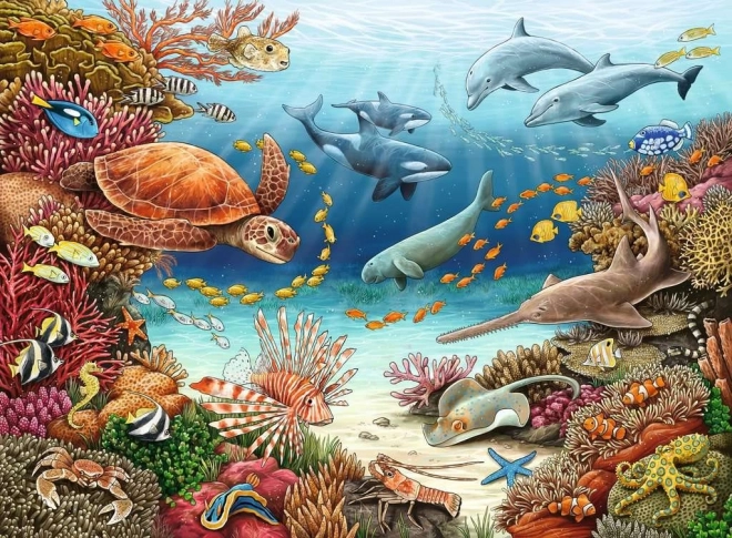 Puzzle Ravensburger vida submarina XXL 150 piezas