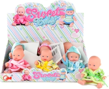 Muñeca bebé en albornoz con capucha 11 cm