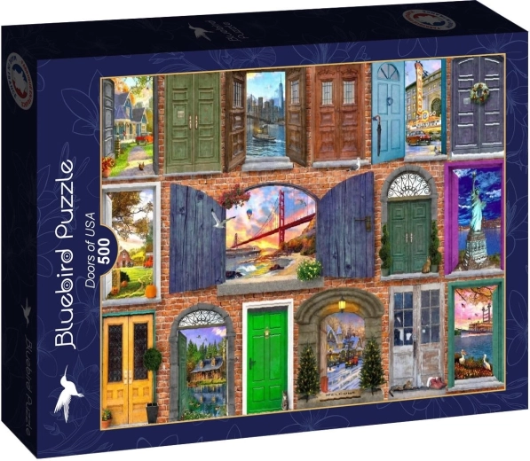 Puzzle Bluebird Puerta a América 500 piezas
