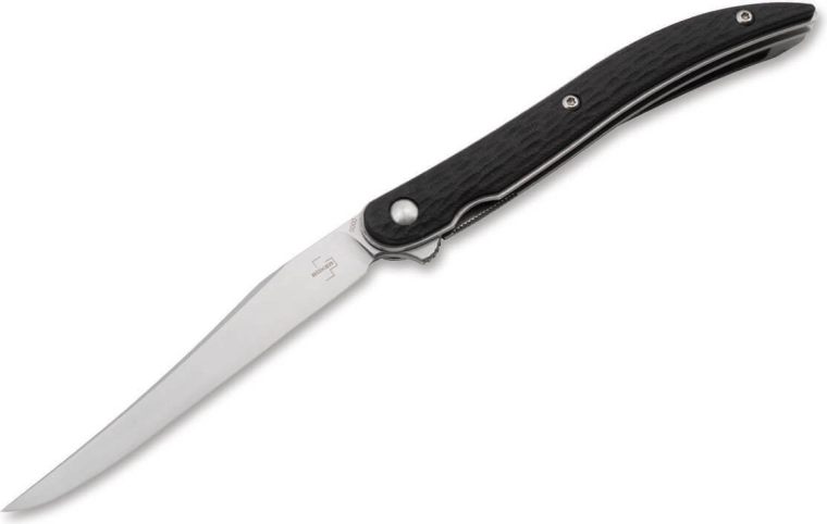 Navaja de bolsillo BÖKER Plus Urban Texas Toothpick, 8,4 cm, G10, negra, con clip