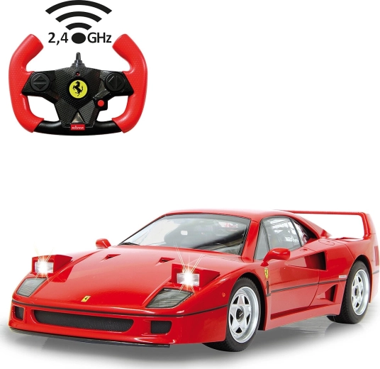 Coche RC Jamara Ferrari F40 1:14, rojo, 2,4 GHz