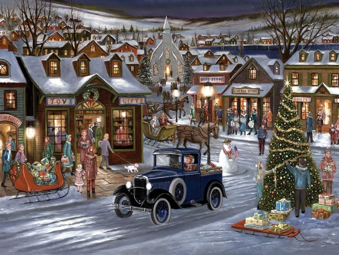 Norimpex Pintura por números Ciudad invernal 40 × 50 cm