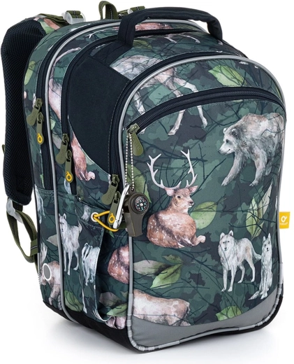 Mochila escolar Topgal COCO con animales del bosque