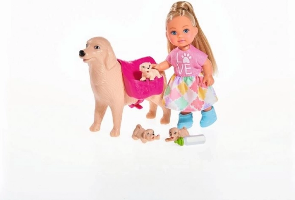 Evi – niñera de perros con cachorros y accesorios