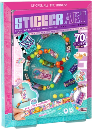 Pulsera creativa con pegatinas para niños