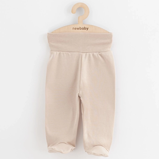 Pantalones con pie para bebé New Baby Classic II en beige claro