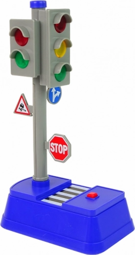 Semáforo funcional con luces y sonidos