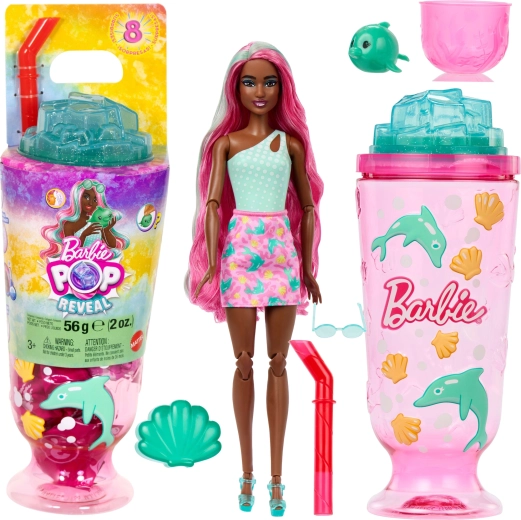 Barbie Pop Reveal mundo submarino – muñeca con 8 sorpresas