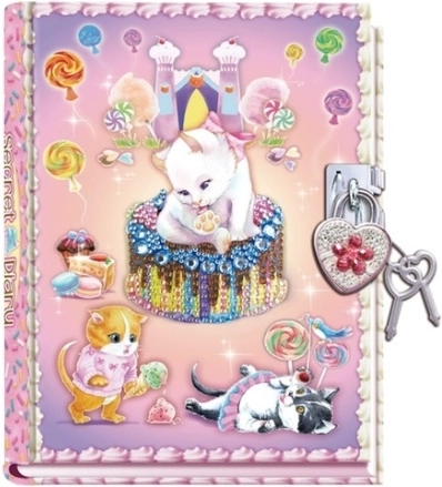 Diario infantil PECOWARE con gatitos y candado