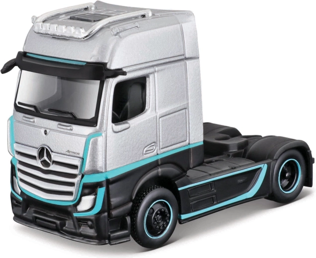 Maisto Mercedes-Benz Actros 1851 custom rigs plateado-negro 1:64
