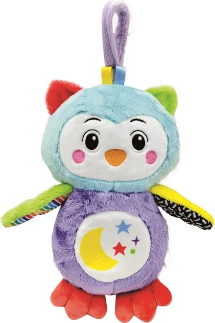 Búho de peluche para buenas noches con lucecita de Clementoni BABY