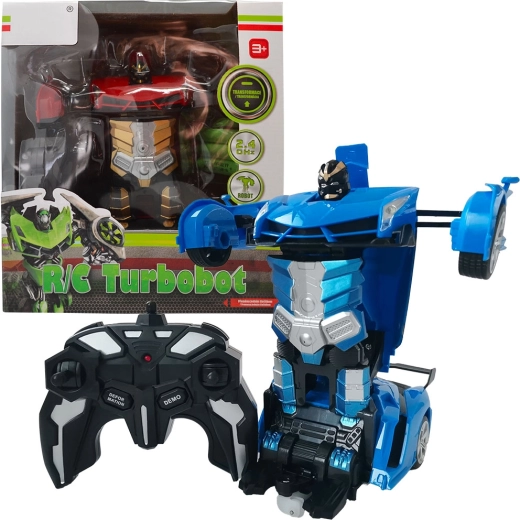 Coche y robot transformable RC Turbobot por control remoto