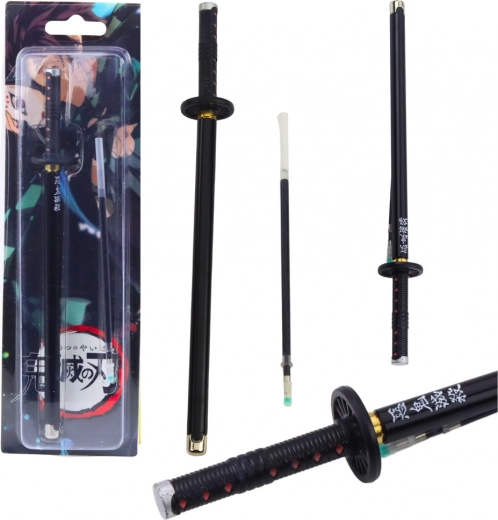 Pluma metálica Katana Anime recambio negro