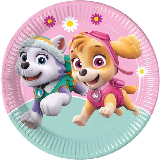 Platos de papel PAW PATROL 23 cm, 8 uds