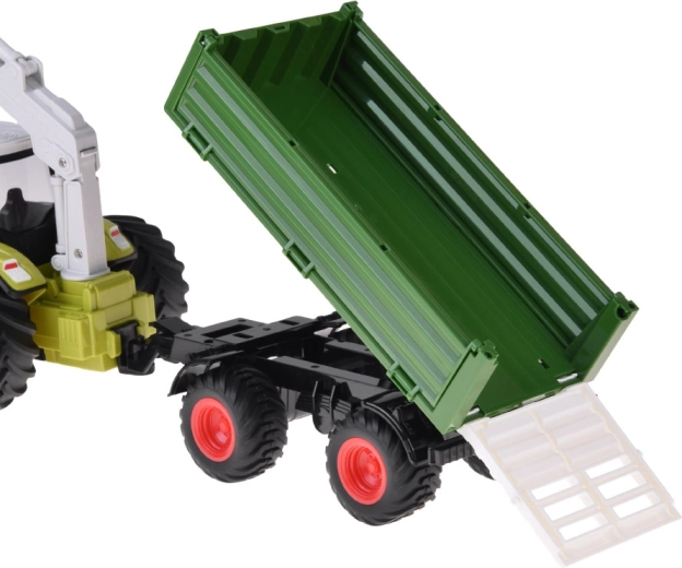 Remolque desmontable con volquete y laterales abatibles