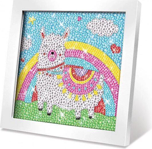 Set creativo cuadro con piedras – llama 17,5 × 17,5 cm
