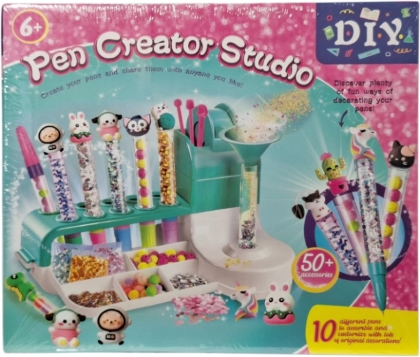 Set creativo para fabricar y decorar bolígrafos