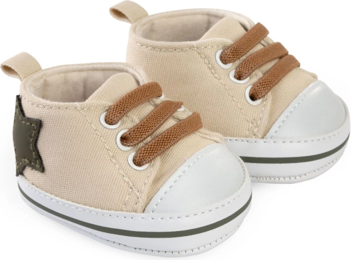 Antonio Juan zapatillas beige con estrella para muñecas