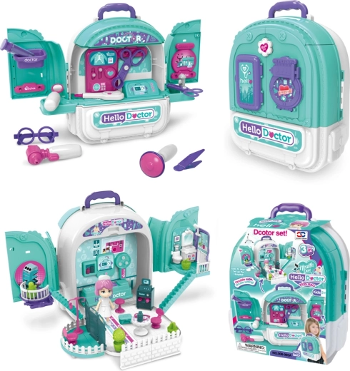 Set de doctor 3 en 1 en mochila Sparkys