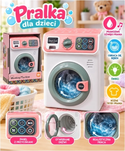 Lavadora infantil con luces y sonidos