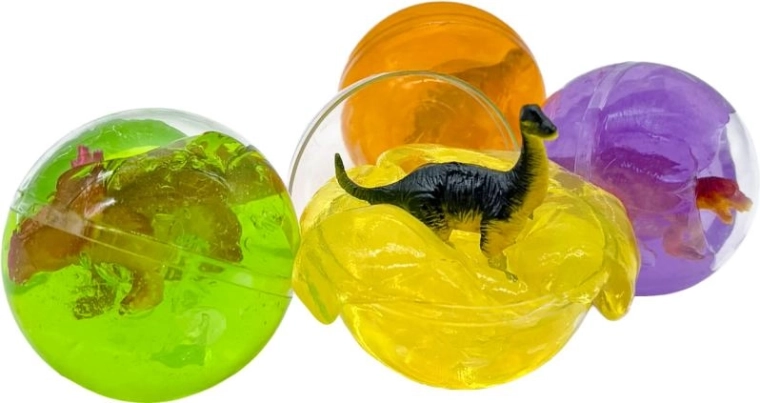 Glumi slime de dino con sorpresa