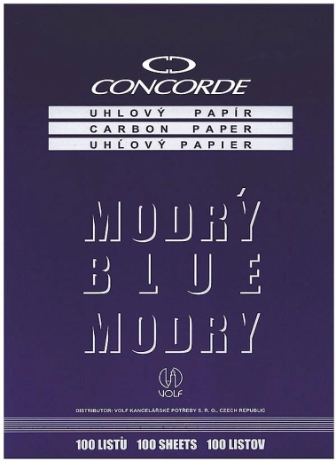 Papel carbón CONCORDE A4, azul, 100 hojas