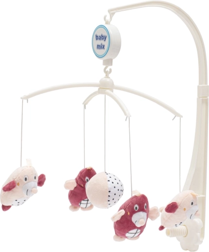 Móvil para cuna Baby Mix topos rosa