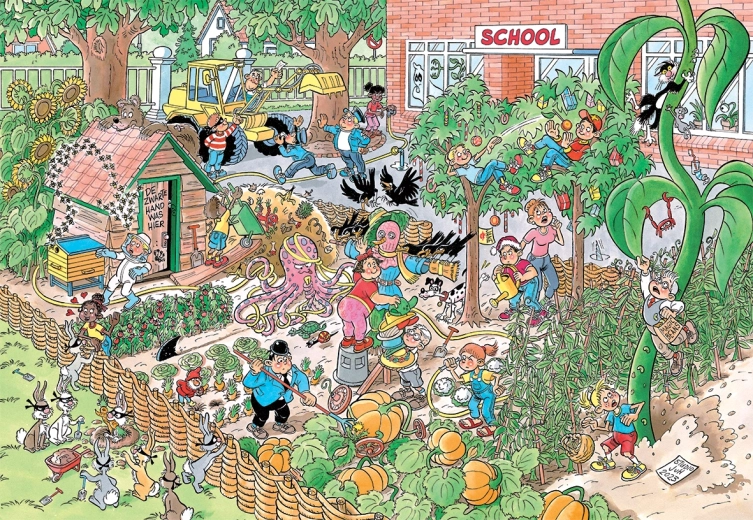 Puzzle JUMBO Jan van Haasteren Junior 18 Jardín escolar 360 piezas