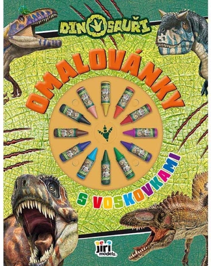 Libro para colorear con ceras dinosaurios