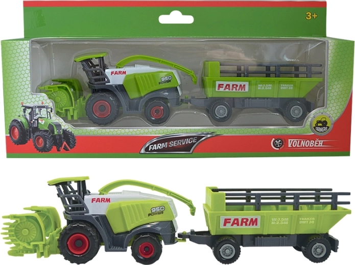 Cosechadora agrícola con remolque 1:50
