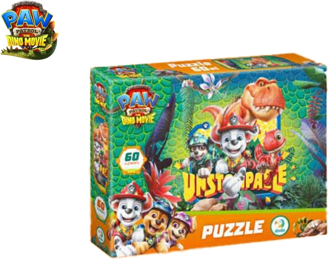 Puzzle La Patrulla Canina: The Dino Movie, 60 piezas, 32 × 23 cm