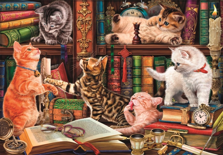 Puzzle Clementoni Bigotes curiosos de 1000 piezas