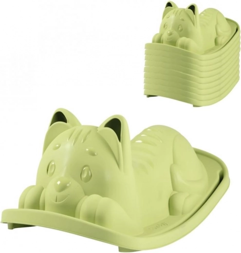 Columpio gatito verde