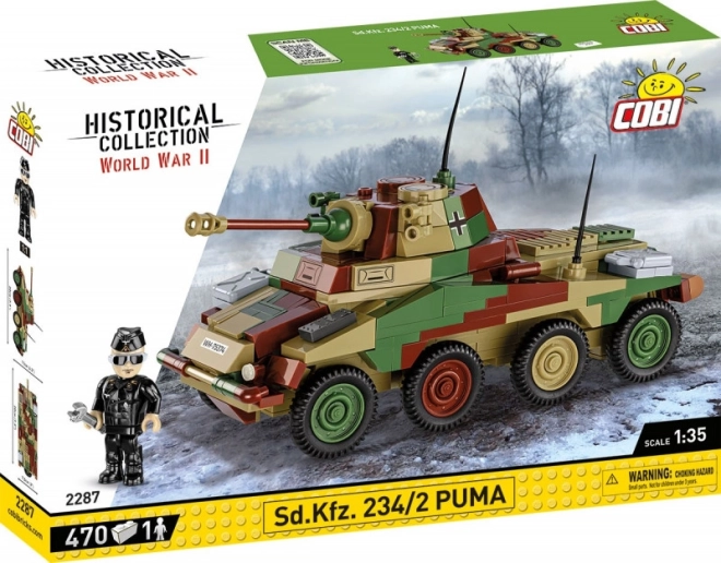 Kit de construcción del vehículo blindado Sd.Kfz. 234/2 Puma 1:35 (COBI)