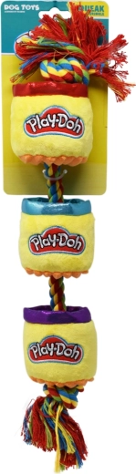 Juguete de peluche para perro PLAY-DOH con cuerda y pito 46 cm