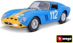 Kit de montaje de modelo metálico BBURAGO FERRARI 250 GTO 1:24 – azul