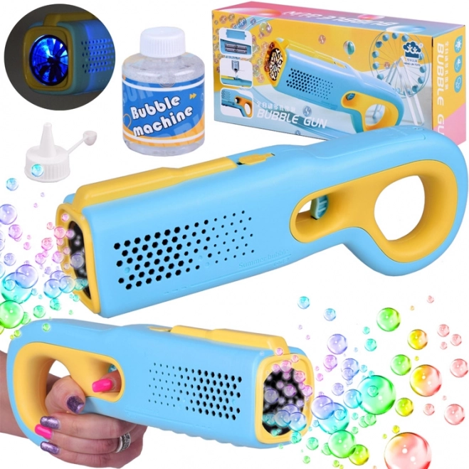 Pistola de burbujas con disparo automático – Azul