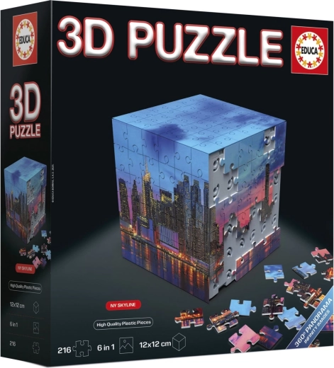 Educa puzzle 3D en forma de cubo Nueva York 216 piezas