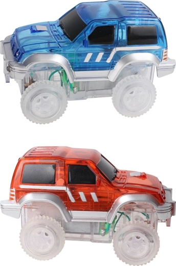 Pista de carreras magnética Cleverclixx – coche rojo (1 ud.)