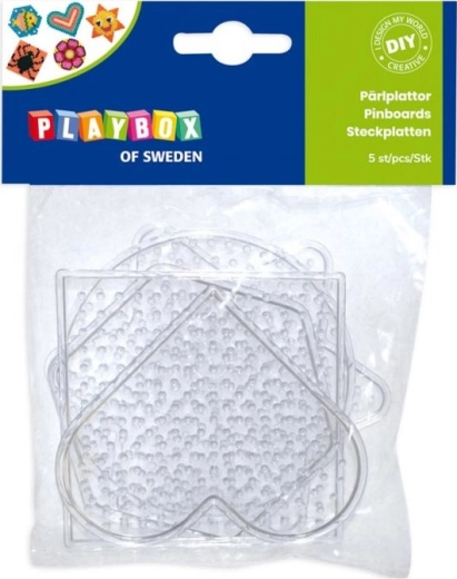 Plantillas para cuentas termoadhesivas PLAYBOX – set de formas, 5 uds.