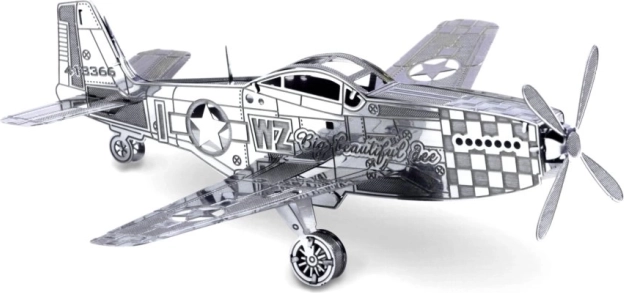 Modelo metálico 3D del avión P-51 Mustang METAL EARTH