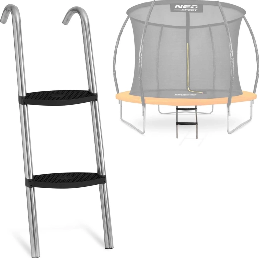 Escalera Neo-Sport para trampolín 6–8 ft (183–252 cm), 2 peldaños