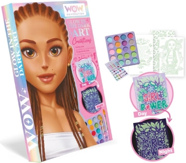 Set creativo luminoso WOW Generation – tapete para dibujar en la oscuridad