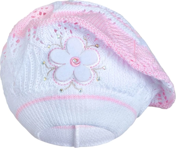 Boina tejida New Baby rosa claro para niños de 3–4 años