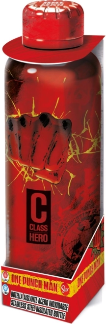 Botella de acero inoxidable con motivo de One Punch Man